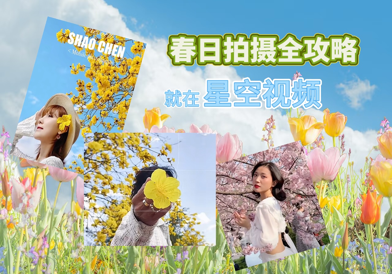 春日拍摄全攻略｜在星空视频，手残党也能秒变摄影大师！